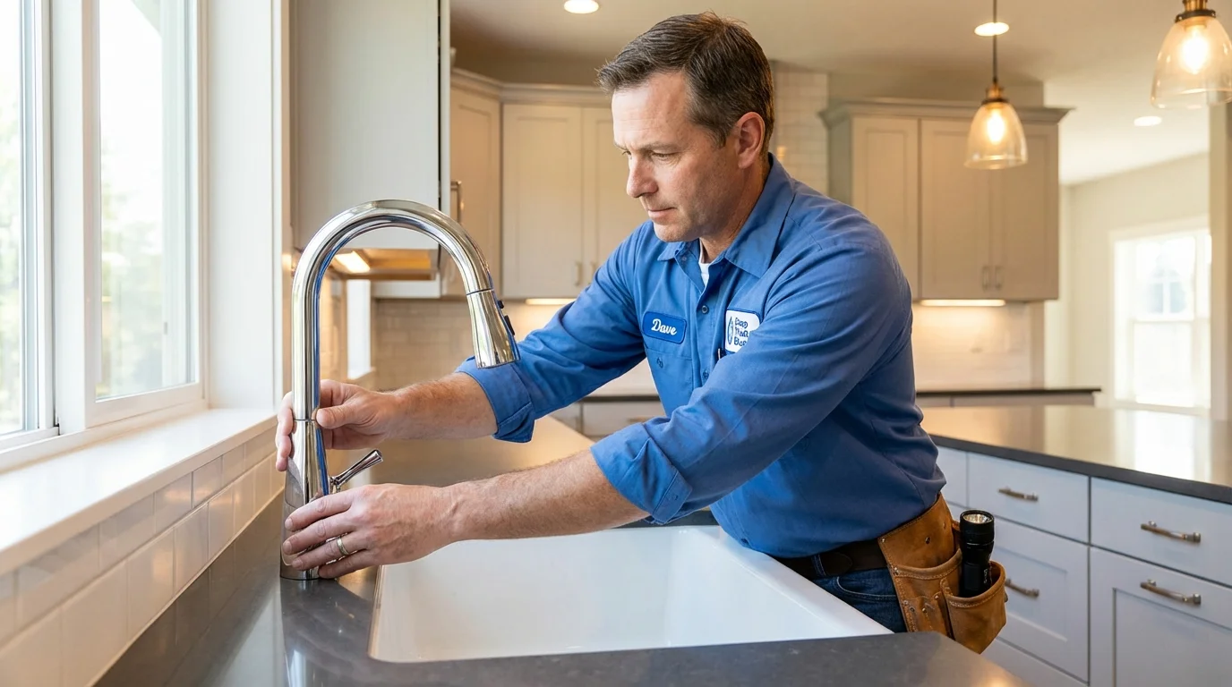 Kitchen faucet installation by Johns Plumbing LLC in Tavernier